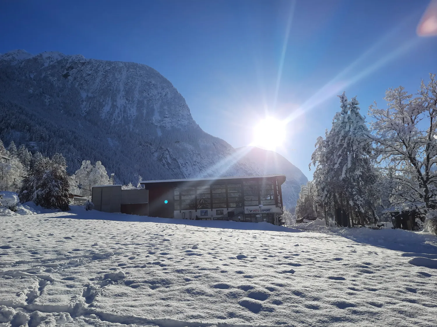 Haus Alpenglühn in Oetz im verschneiten Winter