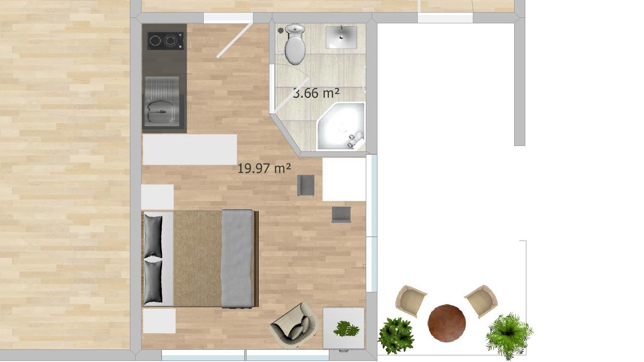 Grundriss Appartement Leo