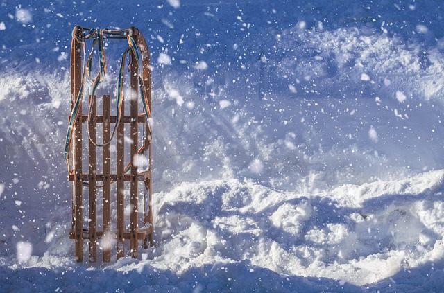 Rodeln im Schnee